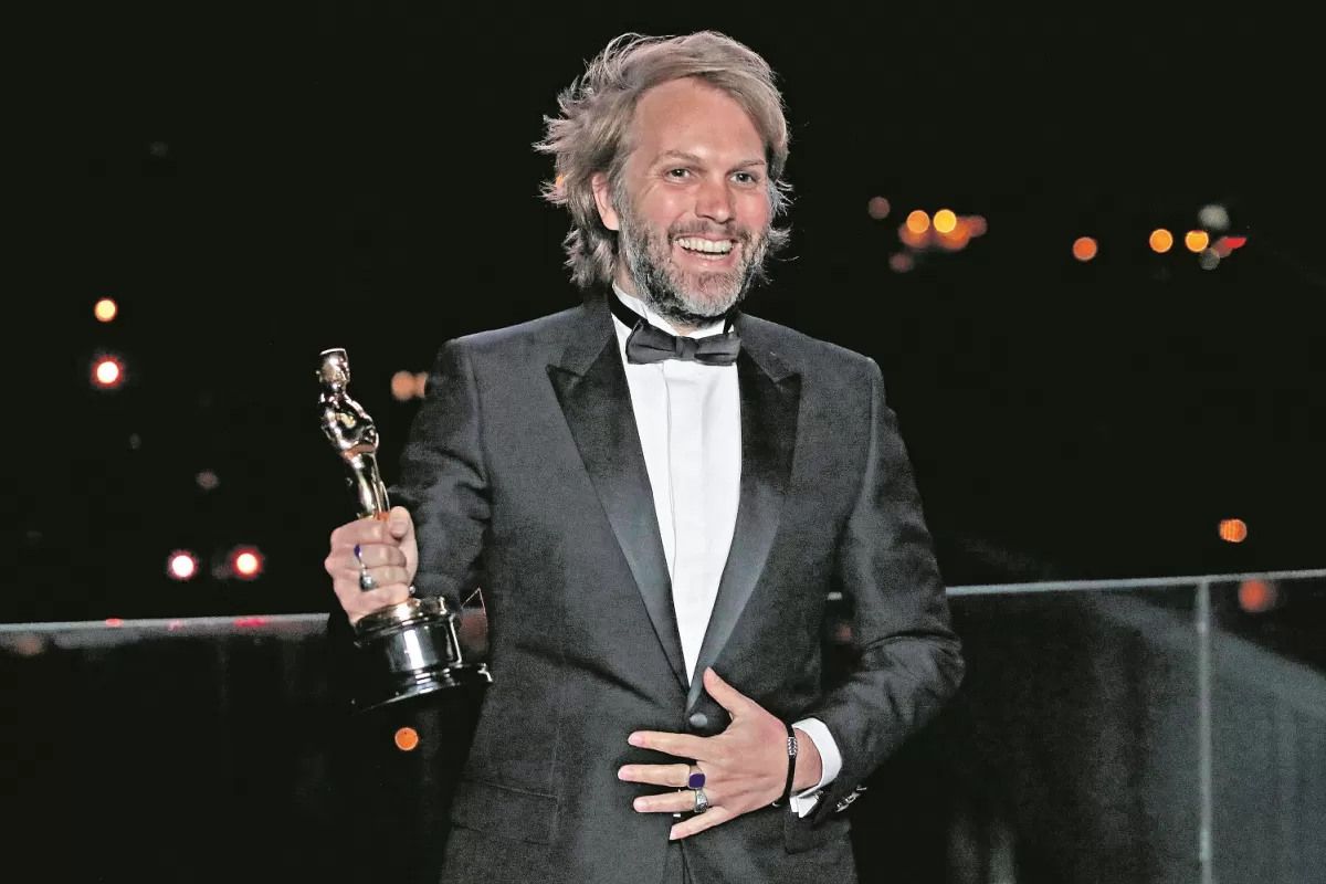 “EL PADRE”. Florian Zeller agradeció el premio al mejor guión adaptado. REUTERS 