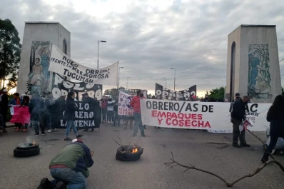 Protesta y cortes de ruta de los cosecheros del citrus