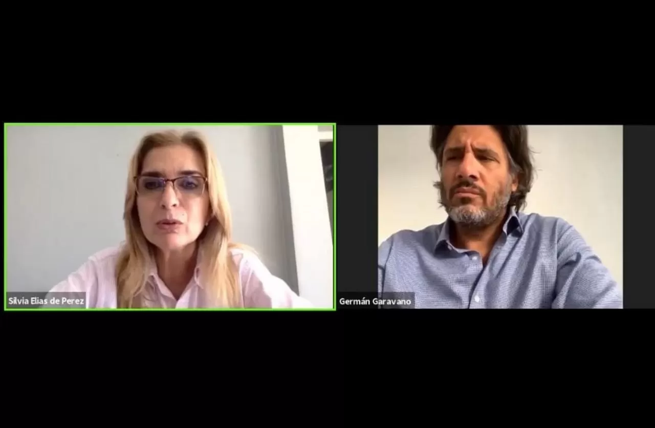 l Silvia Elías de Pérez y Germán Garavano hablaron sobre los problemas de la justicia. 