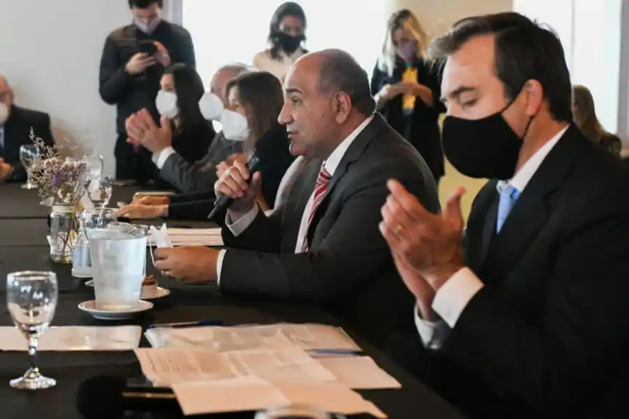 El gobernador Juan Manzur, junto al Ministro de Justicia de la Nación. 