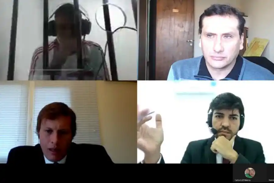 EN AGUILARES SE REALIZÓ UN JUICIO ABREVIADO DE MANERA VIRTUAL. FOTO: MPF.