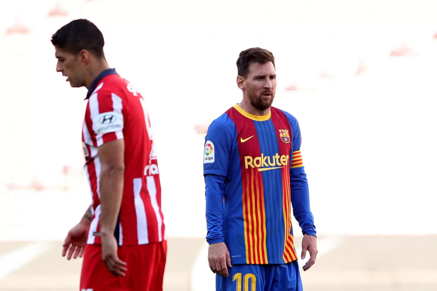 EMPATE. Messi, tras iguala con Atlético Madrid por 0 a 0.
