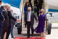 El presidente Fernández llegó a Madrid, la segunda escala de la gira europea