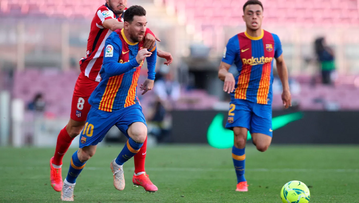 EN LA PELEA. Messi tendrá hoy una nueva chance de liderar a Barcelona a la cima de LaLiga.