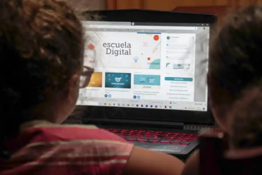 ANTE LA FRIALDAD DE UNA PANTALLA. Las clases virtuales generaron un vacío muy grande, especialmente en los niños pequeños. LA GACETA