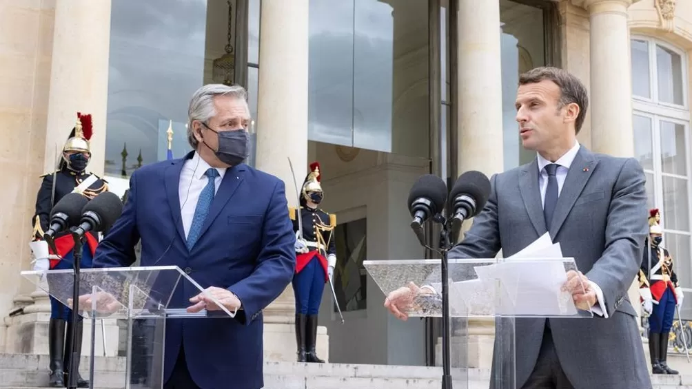 El Presidente se encuentra en Francia en el marco de la gira europea en busca de apoyo para la negociación con el FMI. Telam