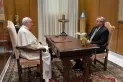 El Papa Francisco recibió a solas al presidente Fernández en el Vaticano