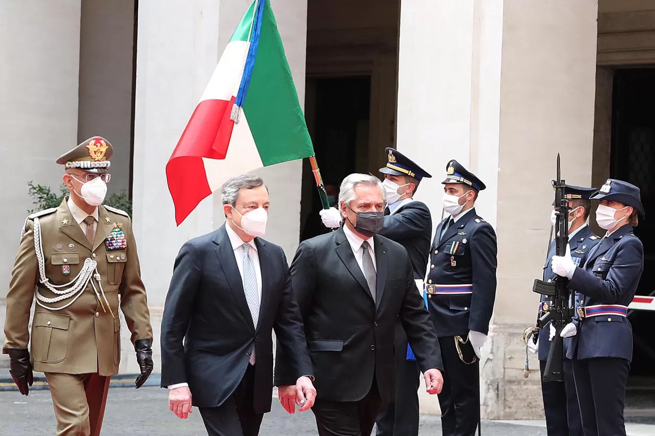 Alberto Fernández se reunió con su par de Italia y con el Presidente del Consejo de Ministros