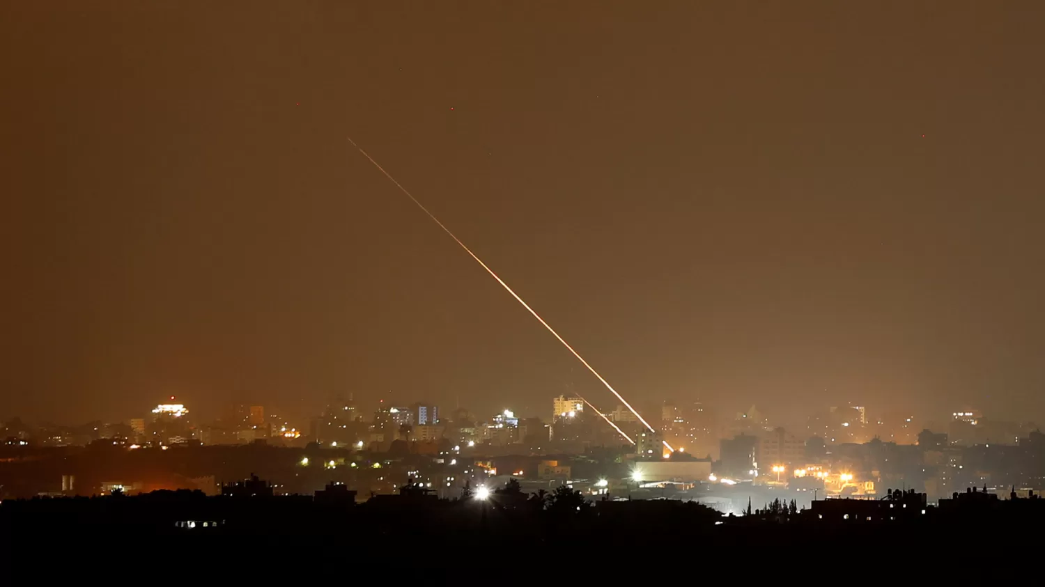 Hamas lanzó cohetes a Israel. Foto Reuters