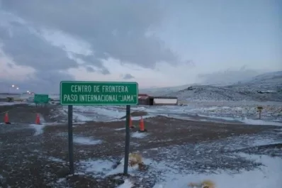 Cerraron el Paso de Jama, en la frontera con Chile, por las nevadas en la región