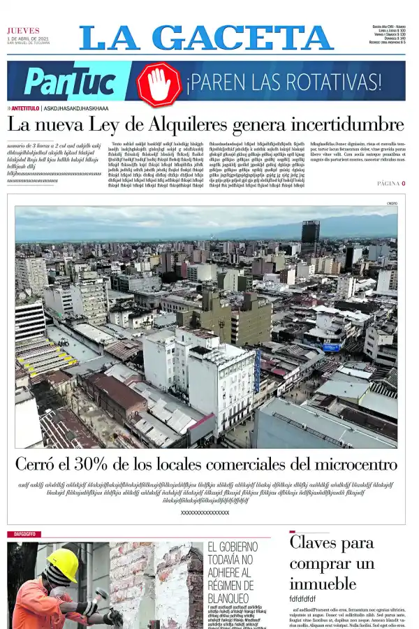 DEUDA. El dirigente también pidió que la provincia se adhiera al Régimen de blanqueo.