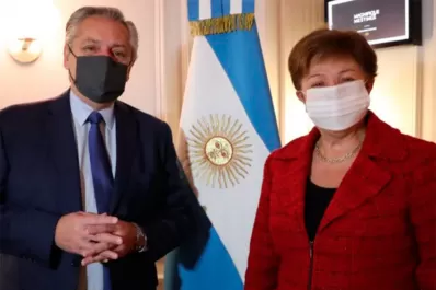 Fernández consiguió la foto y la titular del FMI dijo que la reunión fue muy constructiva