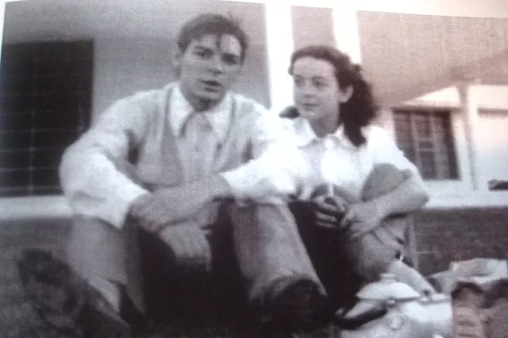 Ernesto Guevara y Chichina Ferreyra, cuando eran novios en Córdoba.