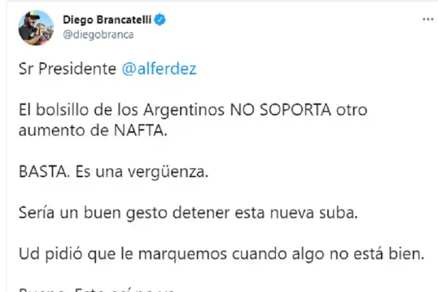 Brancatelli estalló de furia contra el Presidente: basta; es una vergüenza