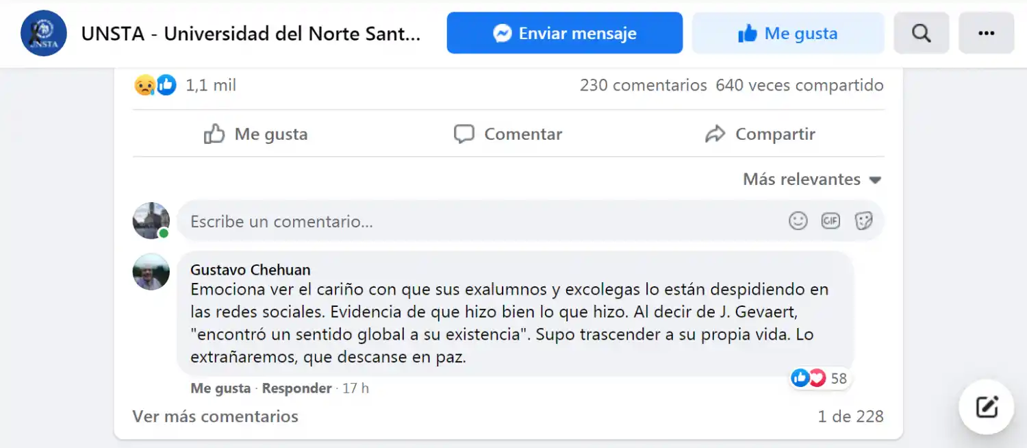 Dolor en la comunidad educativa por la muerte del profesor Eduardo Ricobelli