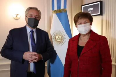 Gira presidencial: califican la reunión con el FMI como “constructiva”