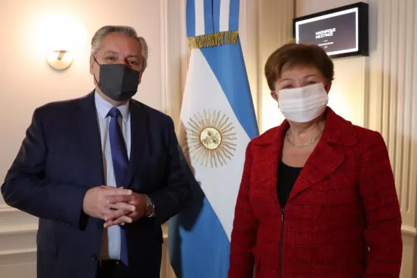 Gira presidencial: califican la reunión con el FMI como “constructiva”