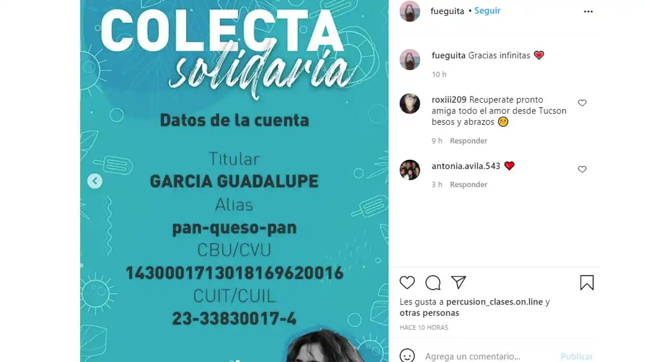 “No me puedo parar ni sentar, me duele todo”, contó Alina Farah desde un hospital en Brasil 