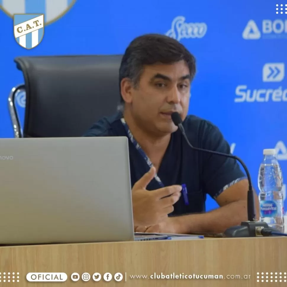 VIRTUAL. Marcelo Montoya forma parte de las capacitaciones que brinda el club.  