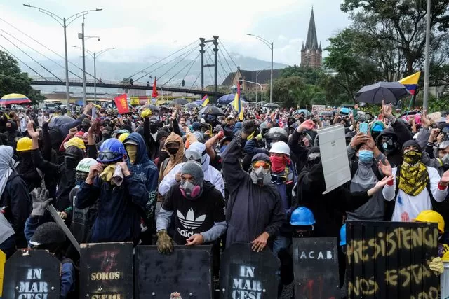 ESTALLIDO. Las manifestaciones en Colombia ya llevan cuatro semanas.  