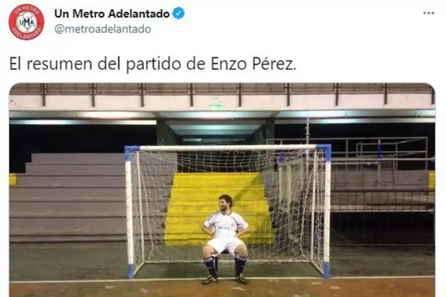 El histórico triunfo de River con los memes de Enzo Pérez como arquero