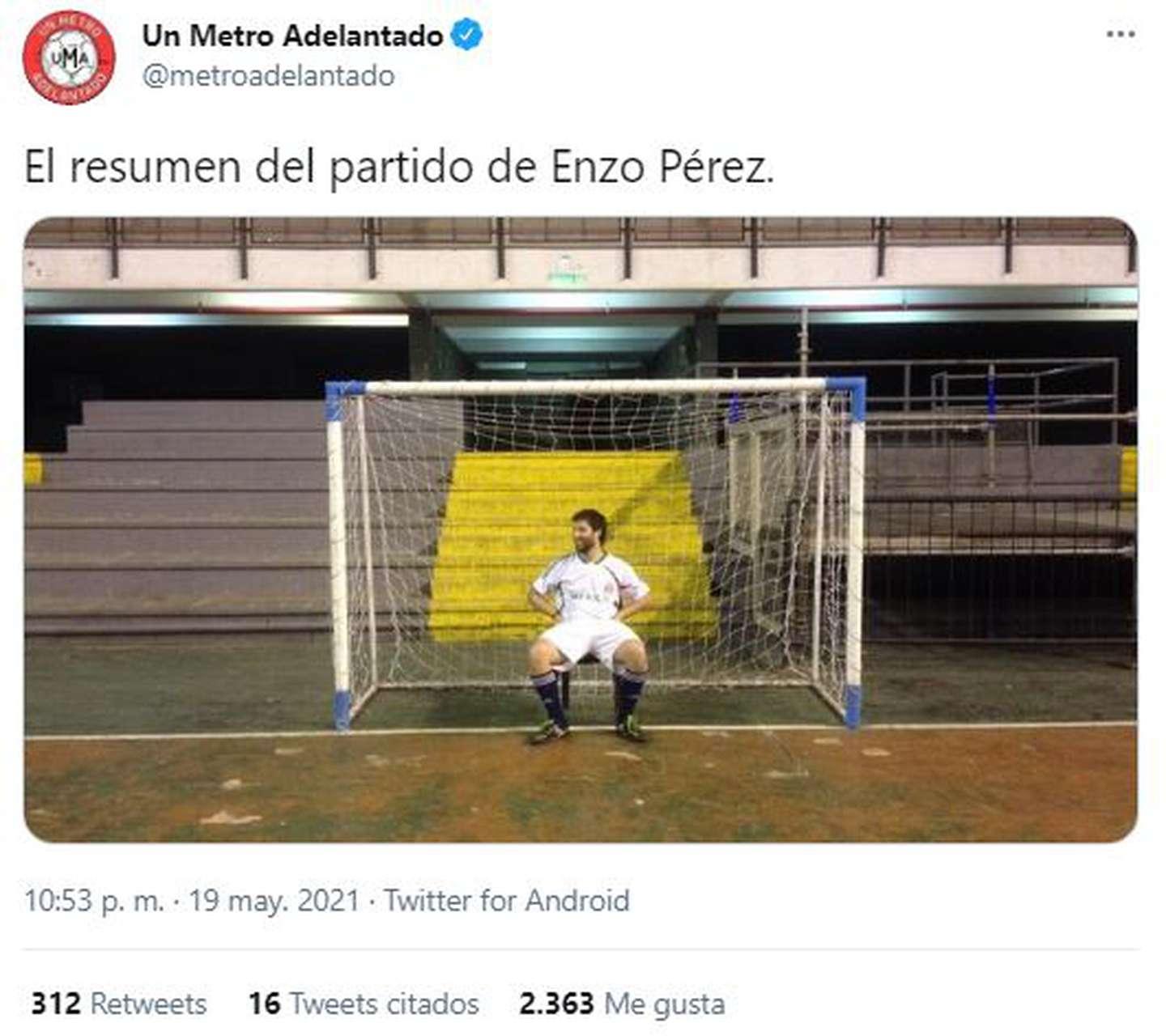 El histórico triunfo de River con los memes de Enzo Pérez como arquero