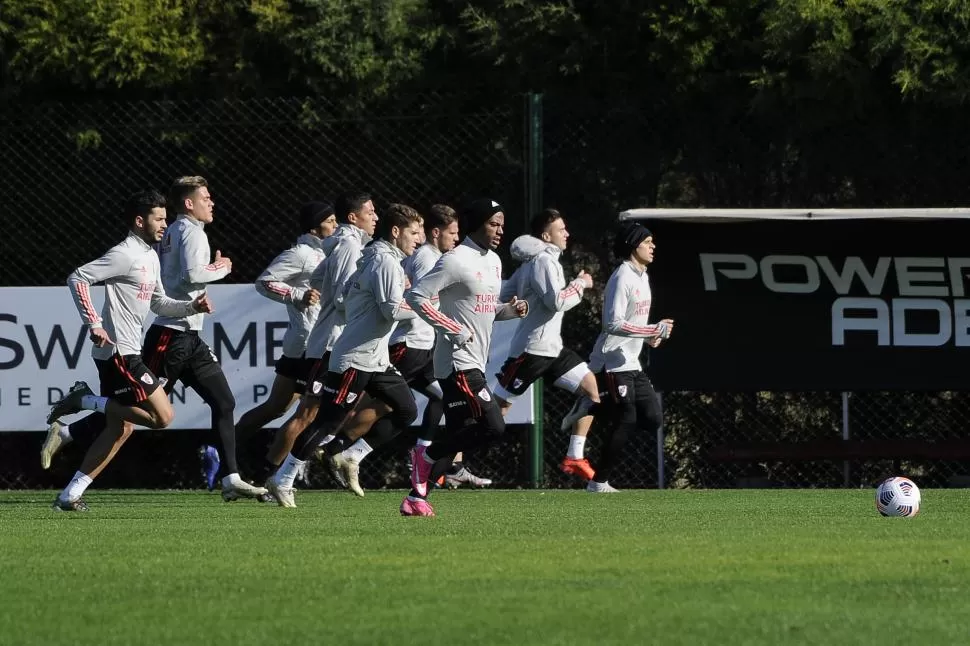 PASÓ LO PEOR. Marcelo Gallardo recuperó varios jugadores de su estructura base, como Franco Armani, Nicolás de la Cruz, Matías Suárez y Rafael Santos Borré. 