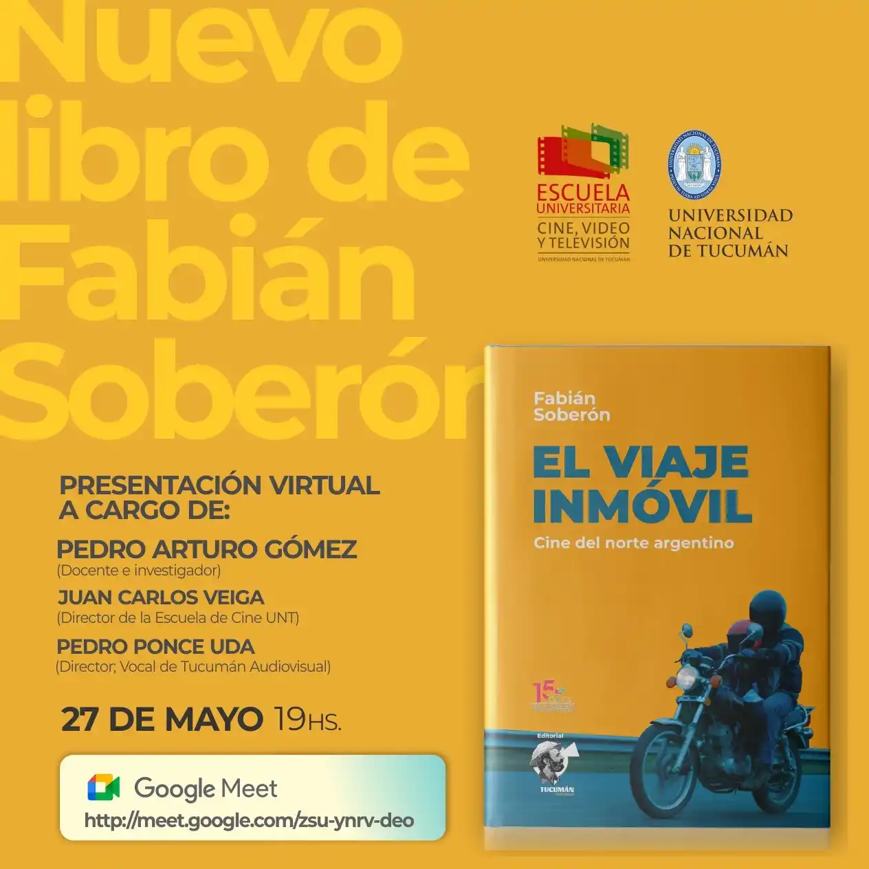 Soberón: “este conjunto de notas da cuenta de mi obsesión por el cine”