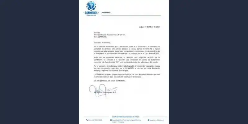 Con dosis no autorizadas en Argentina, la Conmebol exige vacunar a la Selección contra el coronavirus 