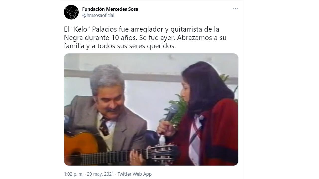 Falleció a los 88 años el guitarrista tucumano Ángel Kelo Palacios