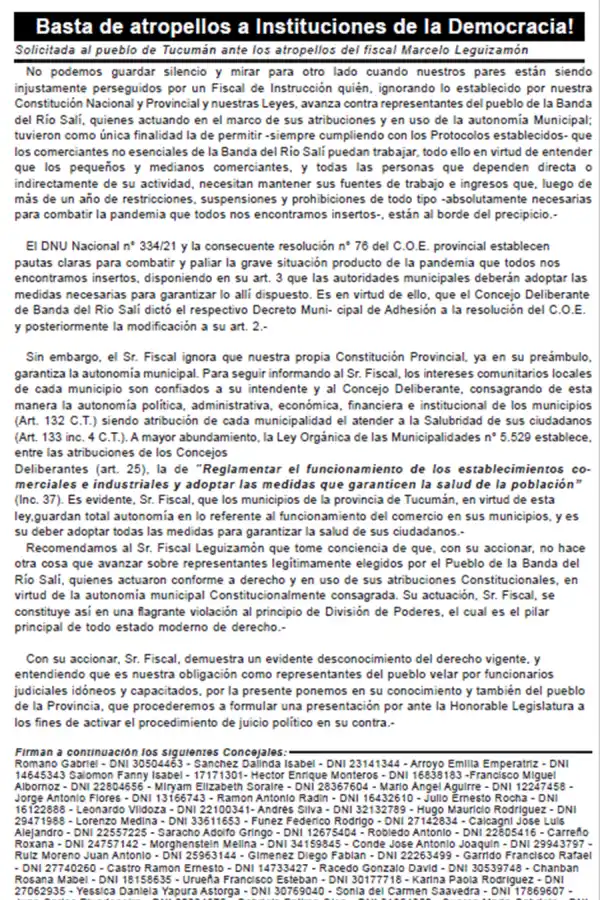 Concejales cuestionan por atropellos a un fiscal