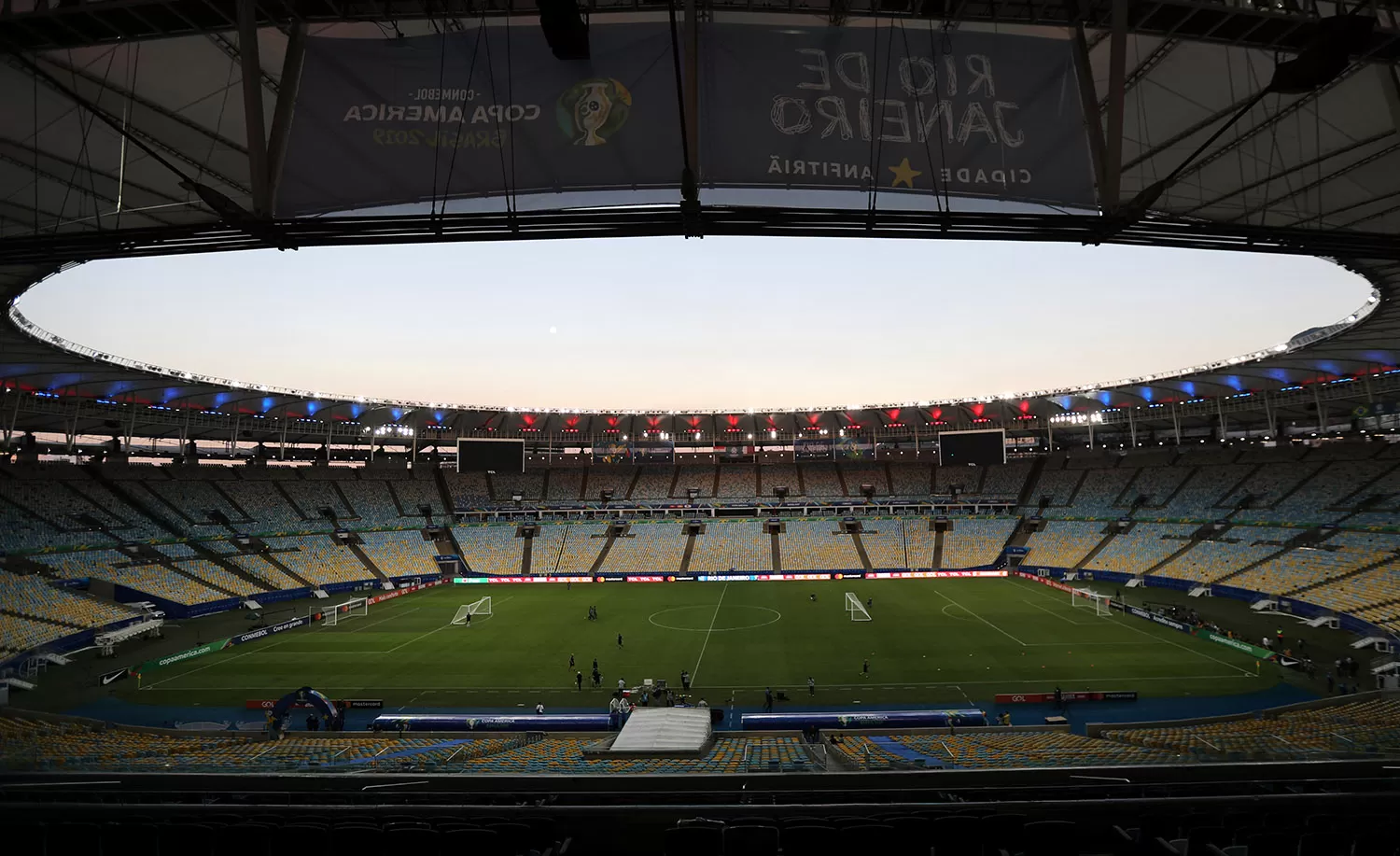 ESCENARIO. El estadio Maracaná, el más grande de Brasil, alojaría la final de la Copa América. Allí se jugó la definición de 2019, que ganó el seleccionado local.