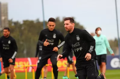 Argentina se entrenó pensando en el partido ante Chile