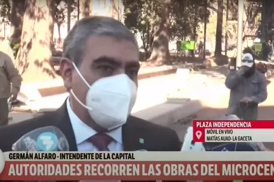 Alfaro prevé inaugurar la plaza y las semipeatonales antes del 9 de Julio