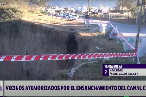 Vecinos volvieron a reclamar por el desmoronamiento en el canal Caínzo