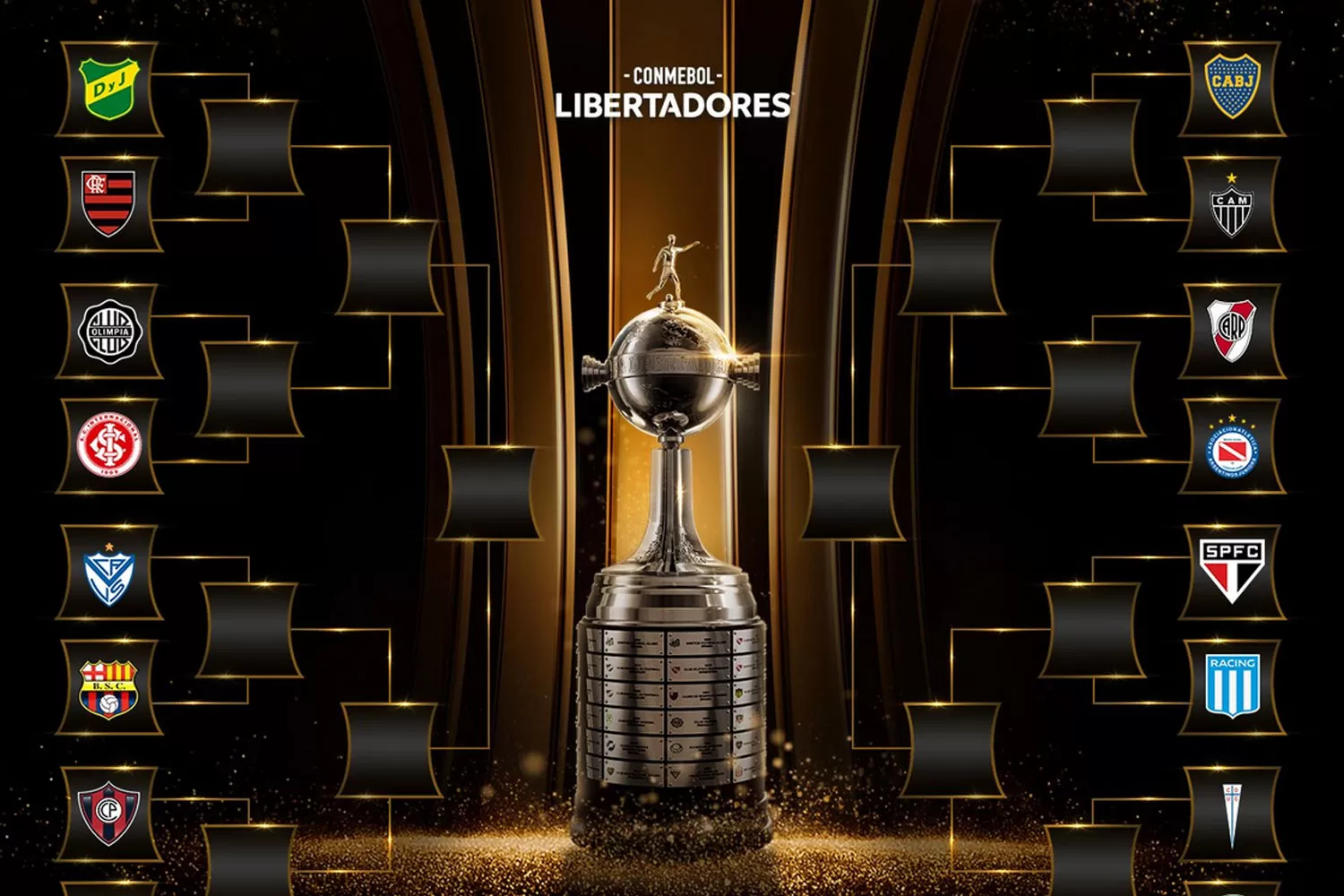 TODO LISTO. Los equipos conocen a sus rivales para los octavos de final de la Libertadores.