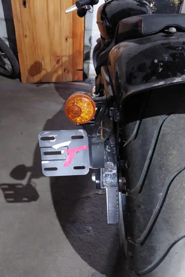 La Harley Davidson del jugador de Atlético en el corralón municipal.