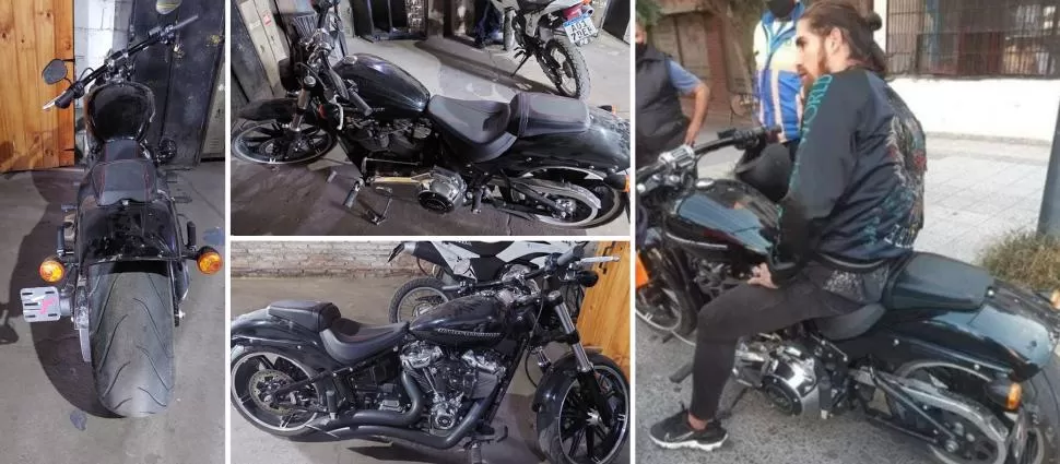 DEPÓSITO. La Harley Davidson de “Junior” fue secuestrada por agentes de transito en el microcentro.