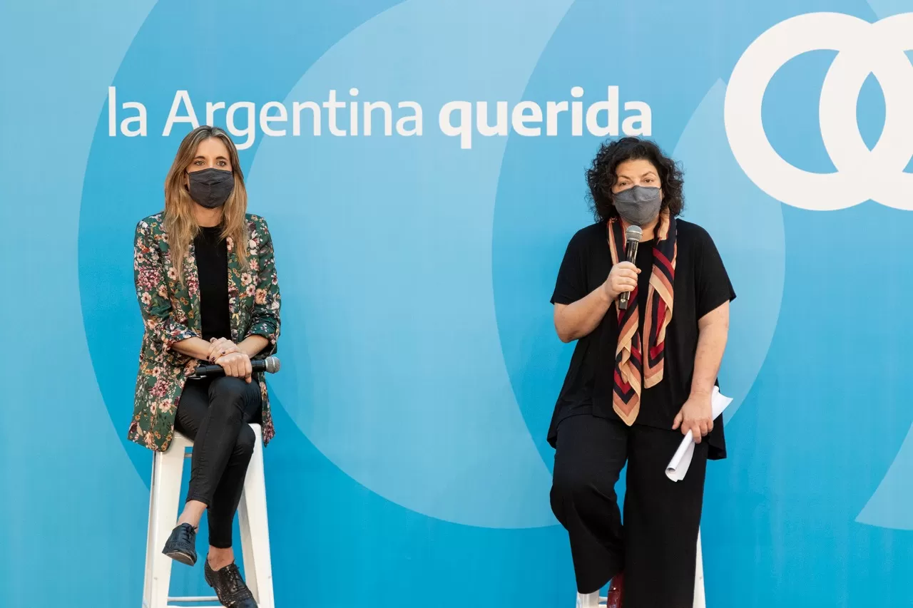 EN CONFERENCIA. Carla Vizzotti celebró el avance de la vacunación.