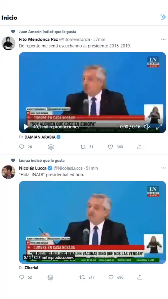 Polémica frase de Fernández: los mexicanos salieron de los indios y los brasileros salieron de la selva