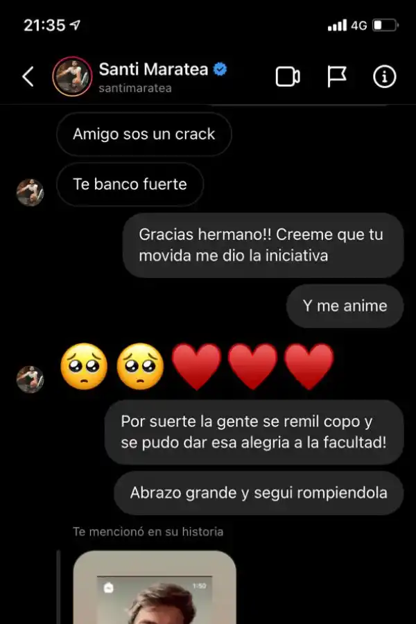 Santiago Maratea salió a bancar al influencer tucumano que recaudó $340.000 para la UNT