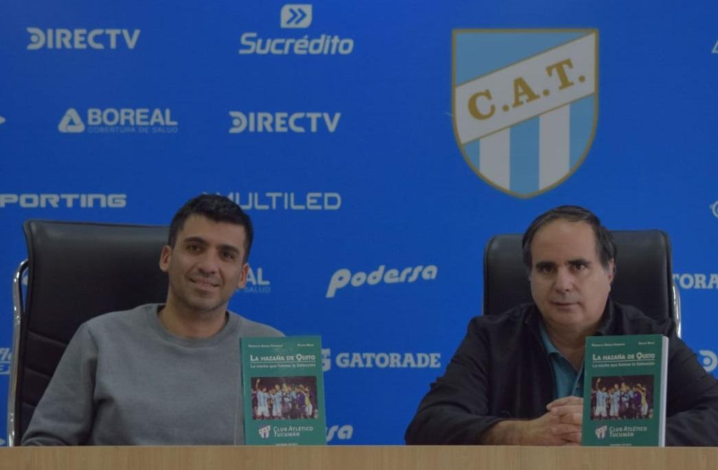 Rodolfo Gerez Cardozo y Silvio Navas, autores del libro. 