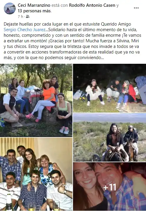 Las redes se inundaron de mensajes de dolor y de bronca por el crimen de Checho Juárez