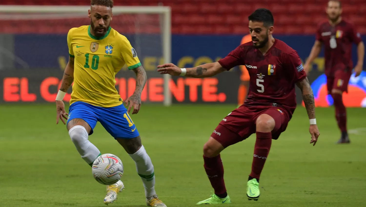 DEBUT Y VICTORIA. Brasil debutó en la Copa América con un triunfo sólido y esperado ante una Venezuela.