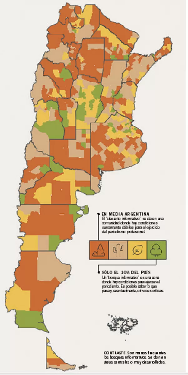 Ecosistemas informativos: 16 millones de argentinos viven donde no hay periodismo