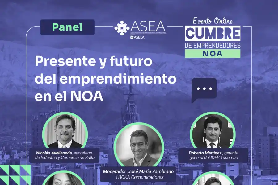 El ecosistema emprendedor del NOA se reunirá en un encuentro virtual de ASEA