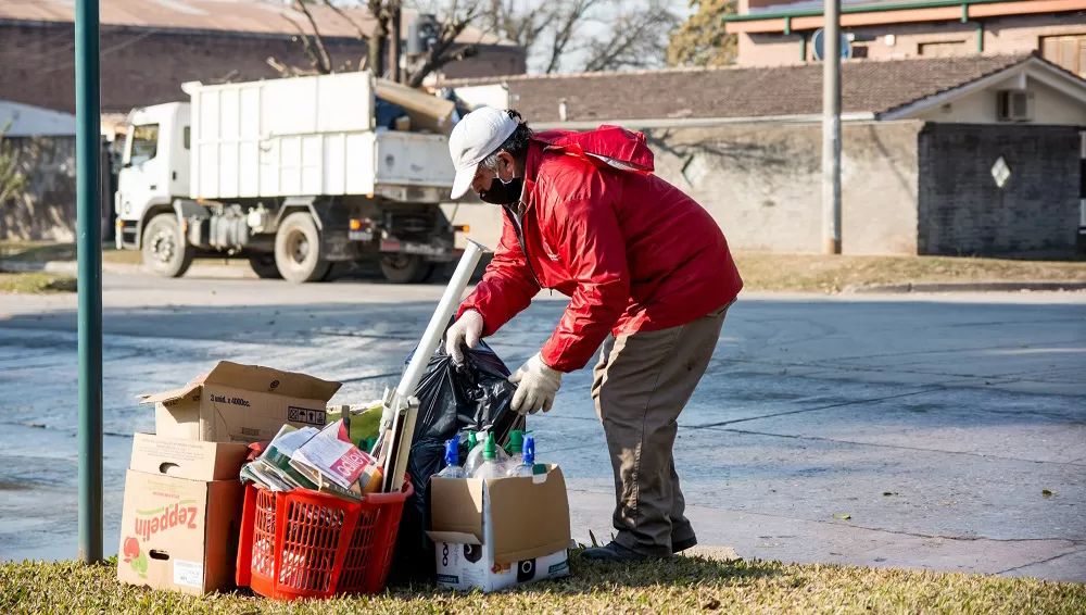 SERVICIOS. El municipio de Yerba Buena hace la recolección de residuos reciclables una vez por semana.