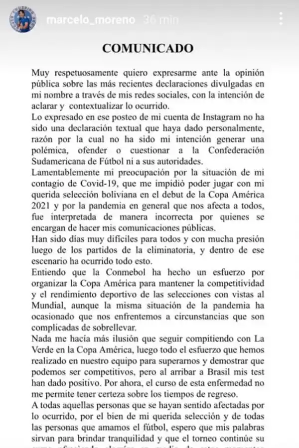 Copa América: culpó a la Conmebol por los contagios de covid-19 y después se arrepintió