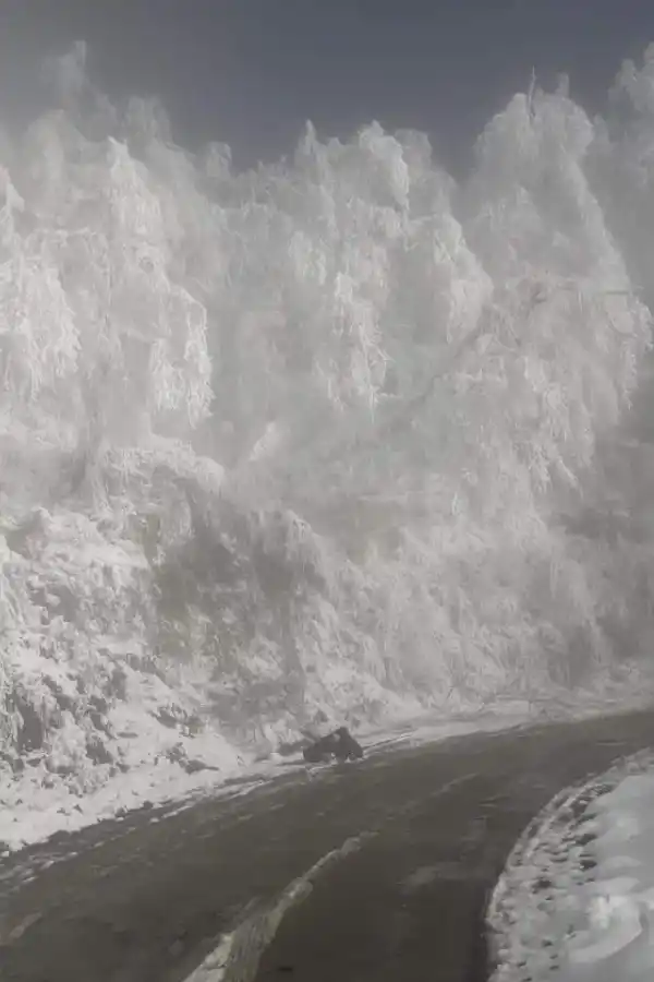 El camino a Las Estancias: entre el imponente paisaje y el riesgo por la nevada