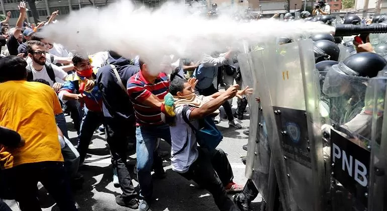 AGITACIÓN SOCIAL. Países como Venezuela, Colombia y Ecuador fueron sacudidos por protestas que terminaron en represión a los manifestantes.  